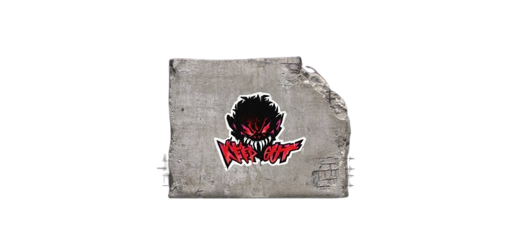 GRAFFITI "KEEP OUT" PACKED